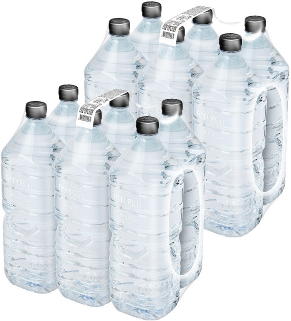 휘오 다이아몬드 생수 무라벨, 12개, 2L