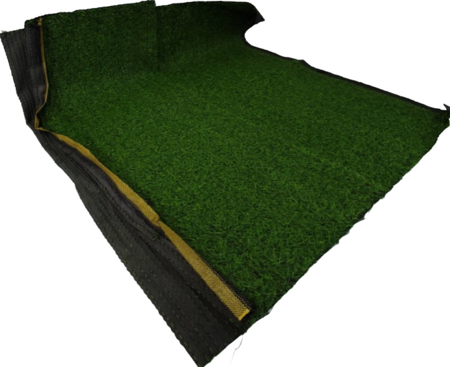 京太陽 戶外用仿真人造草皮地板 195cmx100cm, 加密三色春草 綠色, 1個