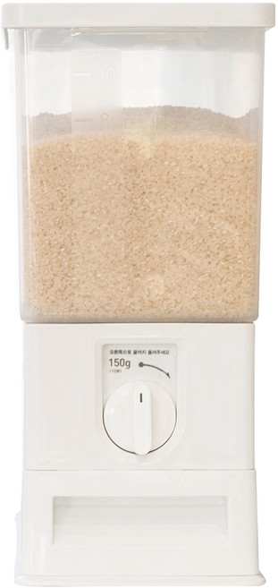 창신리빙 FRANCO 다이얼 계량 쌀통 12kg, 화이트