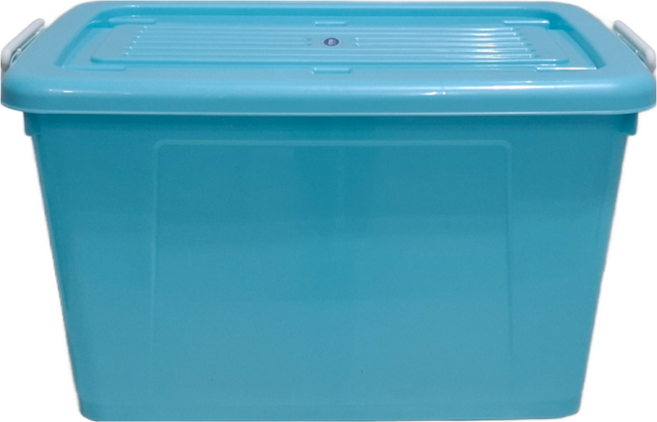 KEYWAY 聯府 銀采滑輪整理箱 85L, 藍色, 1個