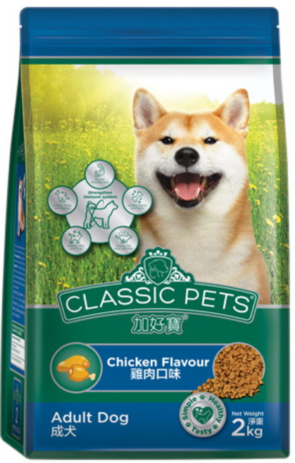 클래식펫츠 어덜트 강아지 클래식 건식사료, 닭, 2kg, 1개