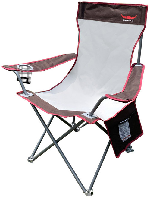 버팔로 더블 뉴 와이드 캠핑체어, 그레이, 1개