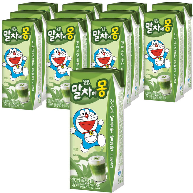 Namyang 南陽乳業 抹茶Eomong牛奶, 12個, 190ml