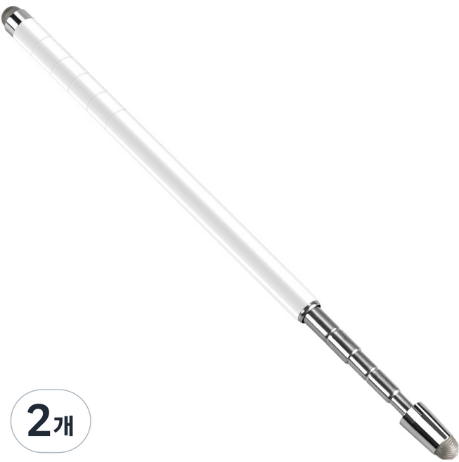 Coms 電容式觸控筆 指示棒兩用 IH789, 2個, 白色