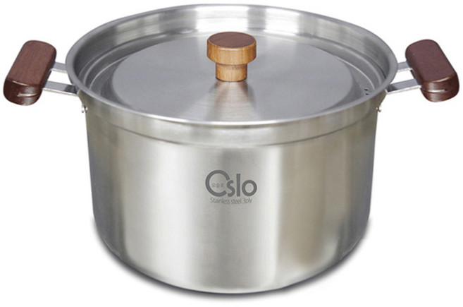 리빙글로리 인덕션 오슬로 통3중 곰솥 국내생산, 혼합색상, 24cm