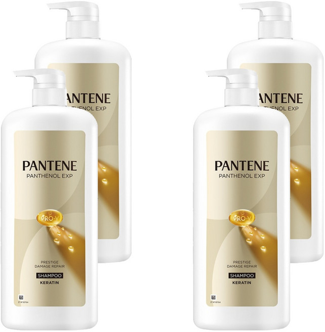 PANTENE 潘婷 奢華修護損傷洗髮精, 4個, 1.2L