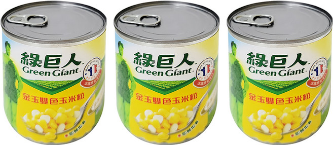 Green Giant 綠巨人 金玉雙色玉米粒, 340g, 3罐