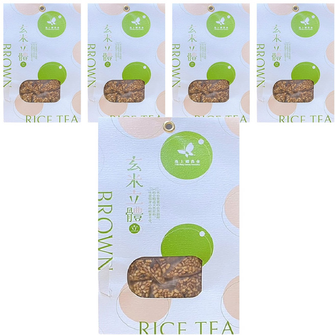 池上鄉農會 玄米茶立體茶包, 10g, 18包, 5袋