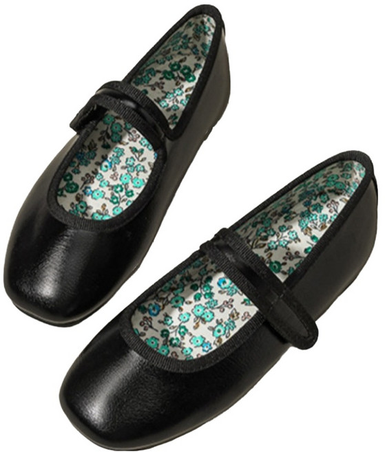 하라로이 플로럴 메리제인 플랫슈즈