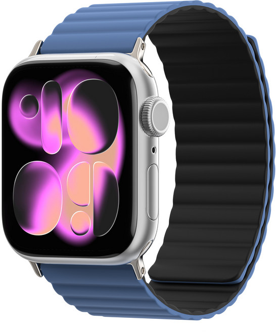 KMAX Apple Watch 磁吸錶帶, 1個, 藍黑色