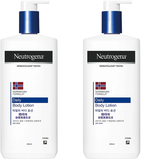 Neutrogena 身體潤膚乳液, 450ml, 2瓶
