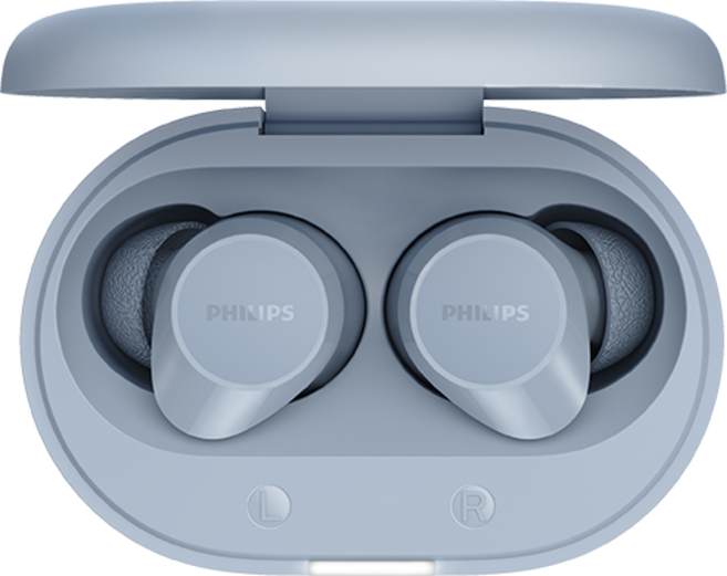 필립스 인이어 블루투스 이어폰, 파우더 블루, TAT1300