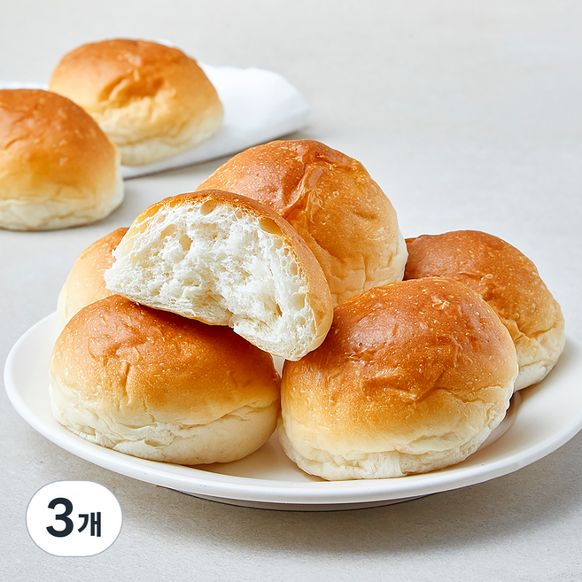 도제식빵 플레인 모닝빵 8개입, 280g, 3개