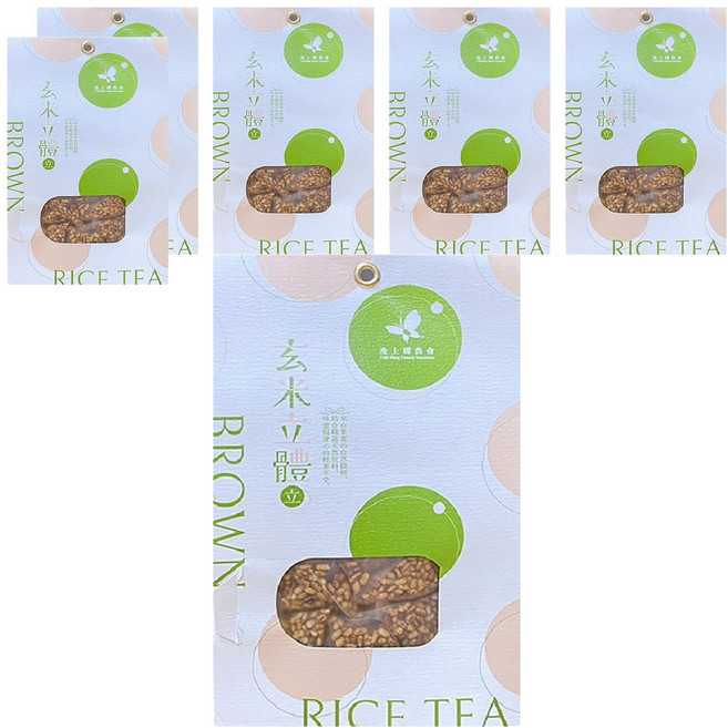 池上鄉農會 玄米茶立體茶包, 10g, 18包, 6袋