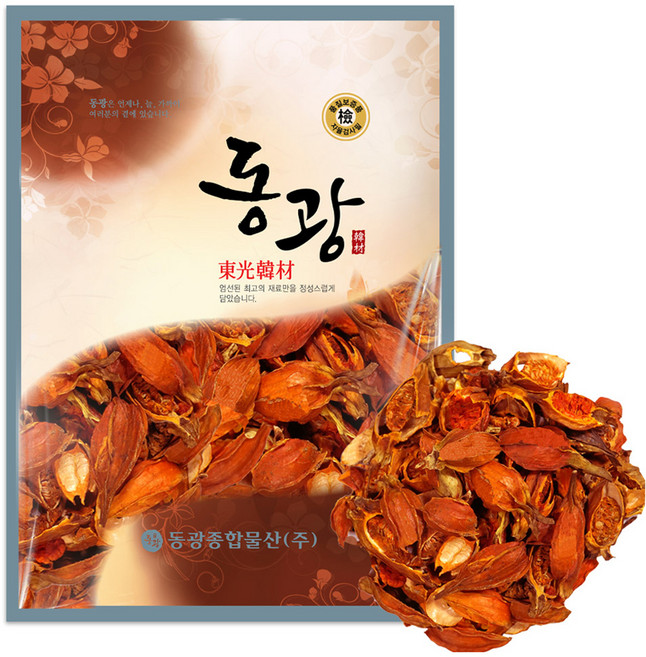 中國產乾燥梔子切片, 1包, 600g