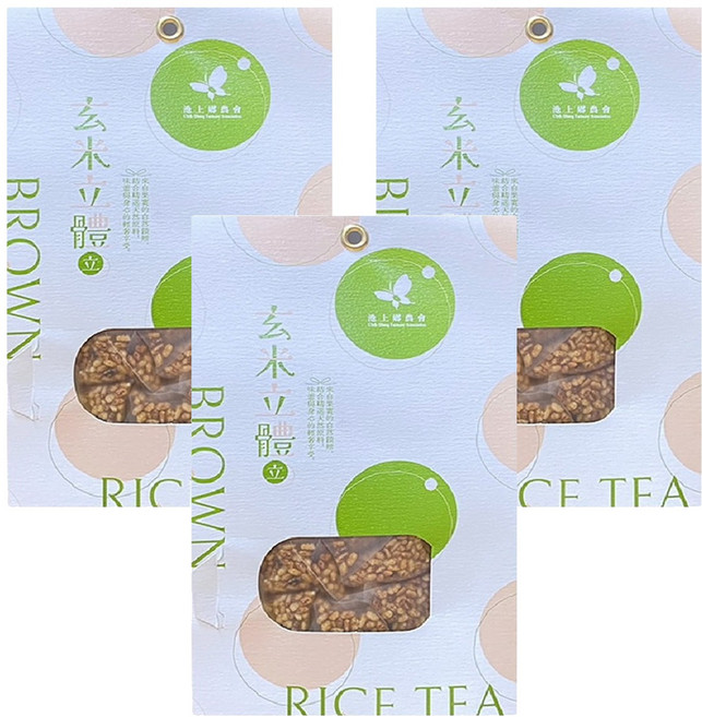 池上鄉農會 玄米茶立體茶包, 10g, 18包, 3袋
