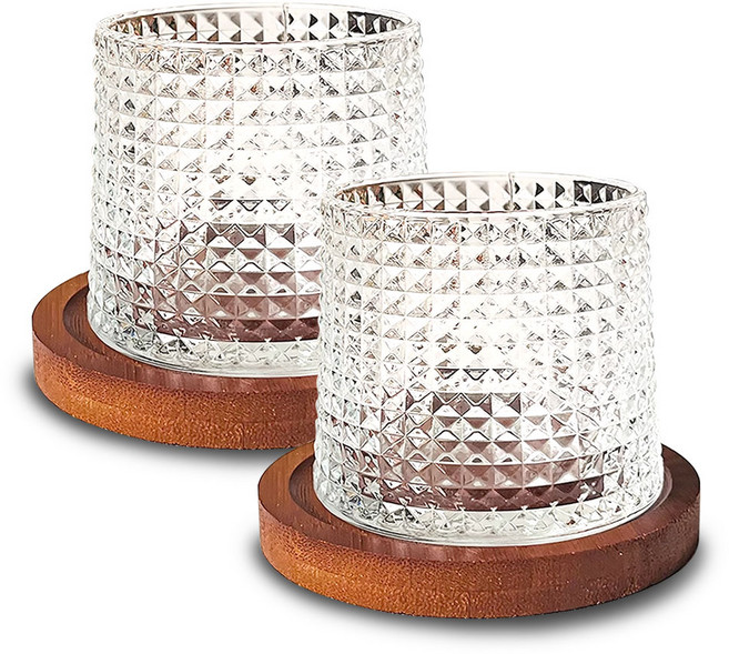 플레노 스월링 위스키잔 코스터 세트, 2세트