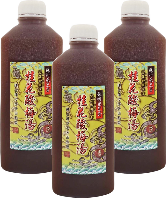 蘇州采芝齋 桂花酸梅湯, 930ml, 3瓶