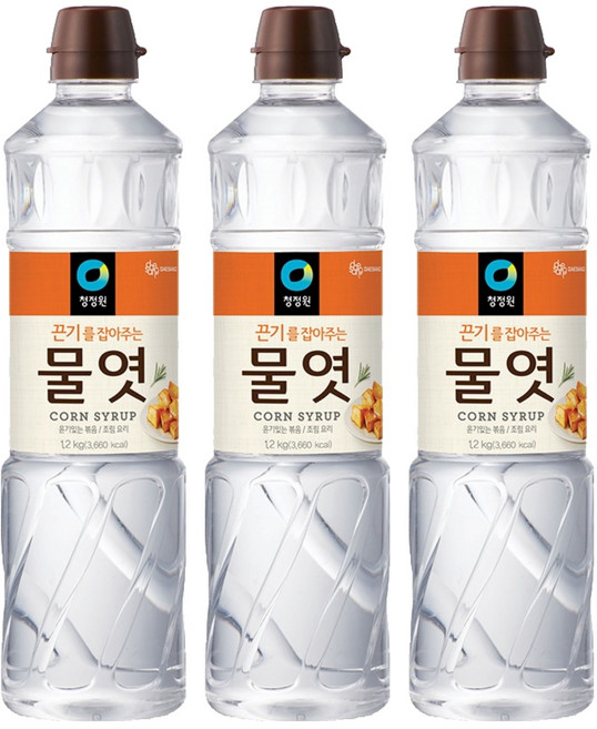 청정원 물엿, 1.2kg, 3개