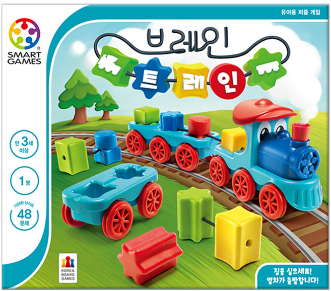 코리아보드게임즈 브레인 트레인 보드게임, 혼합색상, 1개
