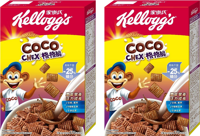 Kellogg's 家樂氏 COCO 可可猴 格格脆, 170g, 2盒