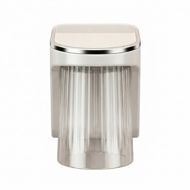 온트리 물빠짐 칫솔꽂이 + 양치컵 세트, 투명, 1세트