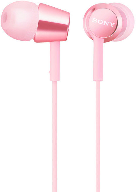 SONY 索尼 Wired 入耳式 耳機 麥克風 粉色 MDR-EX155AP