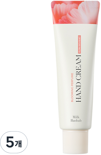 밀크바오밥 블루밍 퍼퓸 핸드크림 플로라부케, 50g, 5개