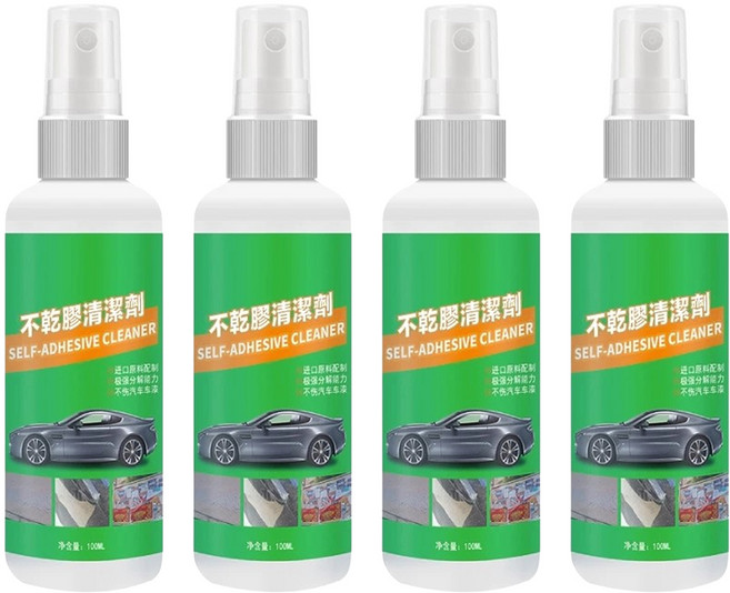 小麥購物 殘膠清潔劑 附噴頭 Y444, 4瓶