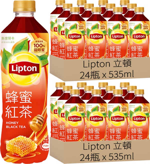 Lipton 立頓 蜂蜜紅茶, 535ml, 48瓶