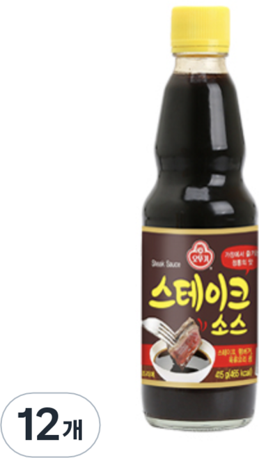 오뚜기 스테이크 소스, 415g, 12개