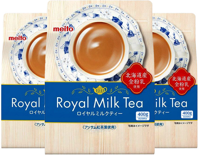 메이토 로얄 밀크티 분말, 3개, 400g