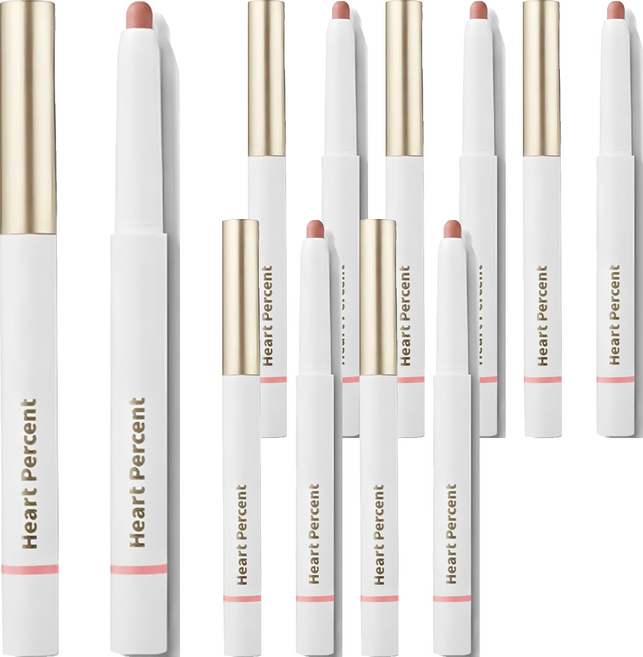 하트퍼센트 도트 온 무드 립펜슬 0.8g, 02크리미핑크, 6개