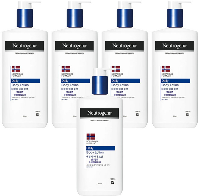 Neutrogena 身體潤膚乳液, 450ml, 5瓶