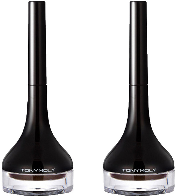 토니모리 백젤 아이라이너 롱 브러쉬, 2호 브라운, 2개