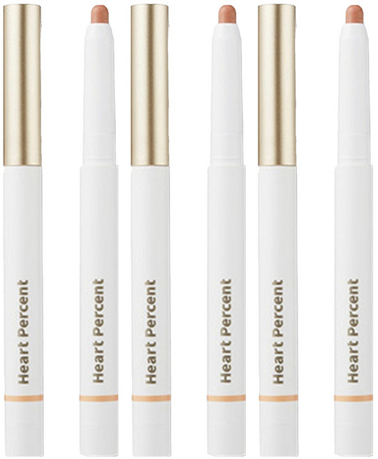 하트퍼센트 도트 온 무드 립펜슬 0.8g, 01피치베이지, 3개