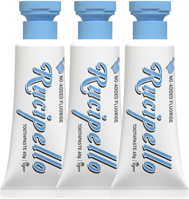 루치펠로 후이후이 유아 무불소 치약, 60g, 3개입, 1개