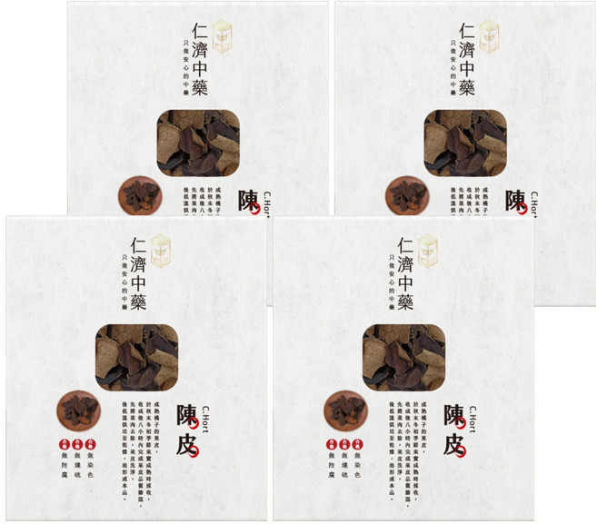 仁濟中藥 陳皮, 4盒, 120g