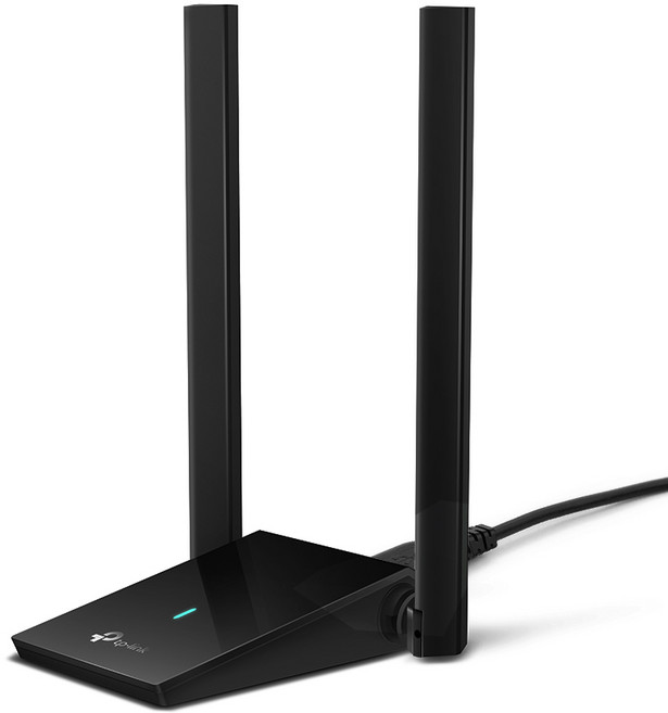 티피링크 AX1800 듀얼 안테나 하이 게인 무선 USB 어댑터, Archer TX20U Plus, 1개