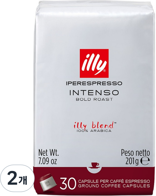 일리 인텐소 볼드 로스트 캡슐커피, 30개입, 2개