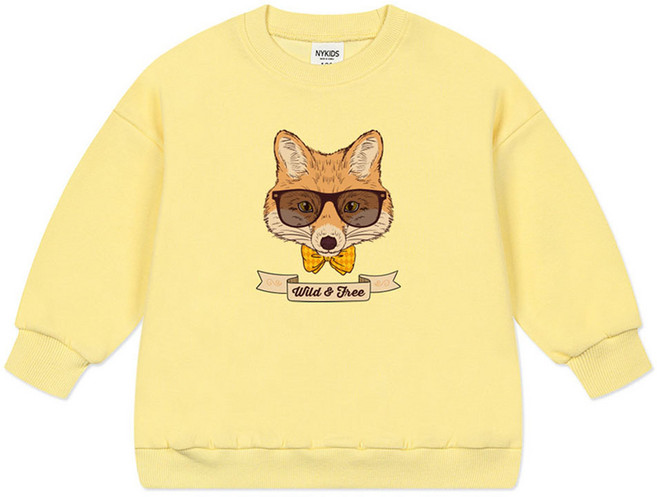 뉴욕꼬맹이 아동용 오버핏 맨투맨 티셔츠 W234