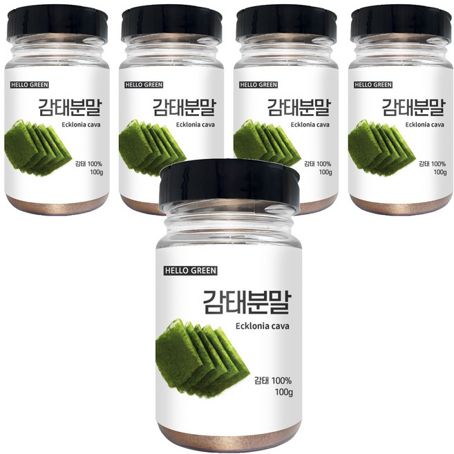 헬로우그린 감태분말 통, 100g, 5개