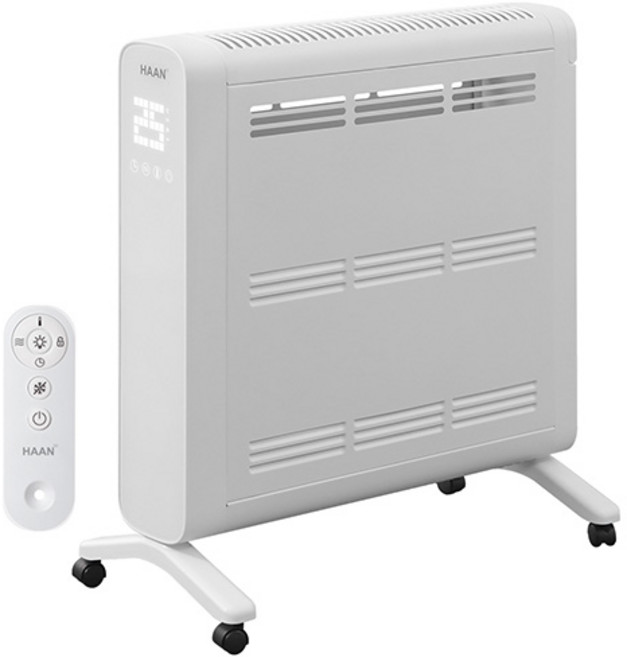 한경희생활과학 스마트 자동온도 7컬러 무드등 리모컨형 컨벡션히터, HAAN-CV250, 화이트