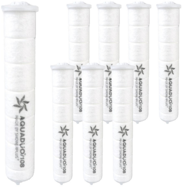 샤워플러스 샤워기 1차 세디먼트 필터 short SF-300A 전용, 8개, 무향