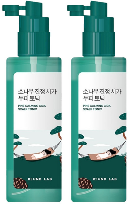 라운드랩 소나무 진정 시카 두피 헤어토닉, 100ml, 2개