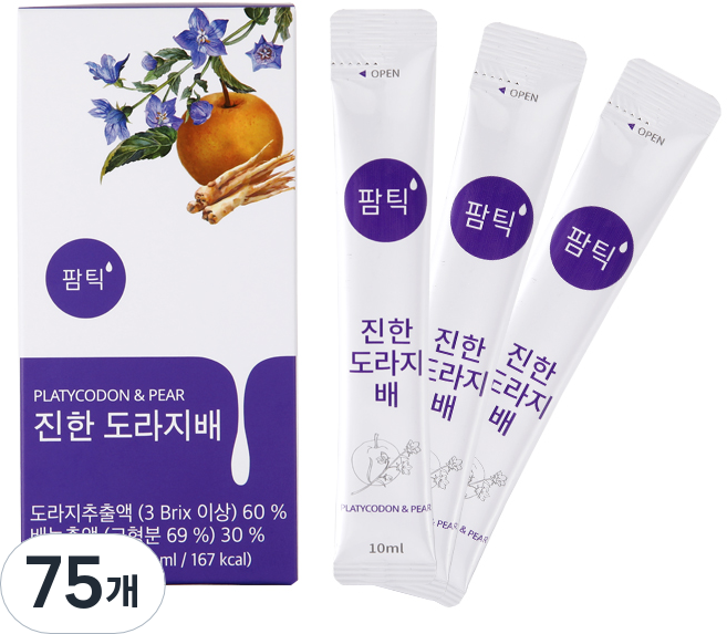 팜틱 진한 도라지배즙, 10ml, 75개