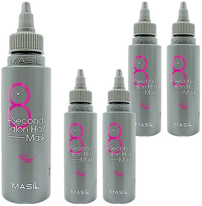MASIL 8秒護髮髮膜 柔順款, 100ml, 5瓶