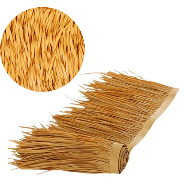 Ortho Plastics PE仿茅草屋頂裝飾材料, 麥稈色