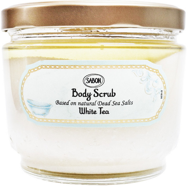 SABON 全新升級 白茶身體磨砂膏, 600g, 1罐