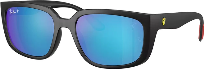 Ray-Ban 雷朋 膠框太陽眼鏡 法拉利聯名 偏光鏡片 RB4443M-F602A1
